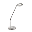 Lampe de table LED Dent, puissance 6 W, 750 lm, 3000-6000 K, intensité lumineuse réglable en continu, IP20, L 160 x l 160 x H 600 mm, plastique &amp; métal, nickel mat